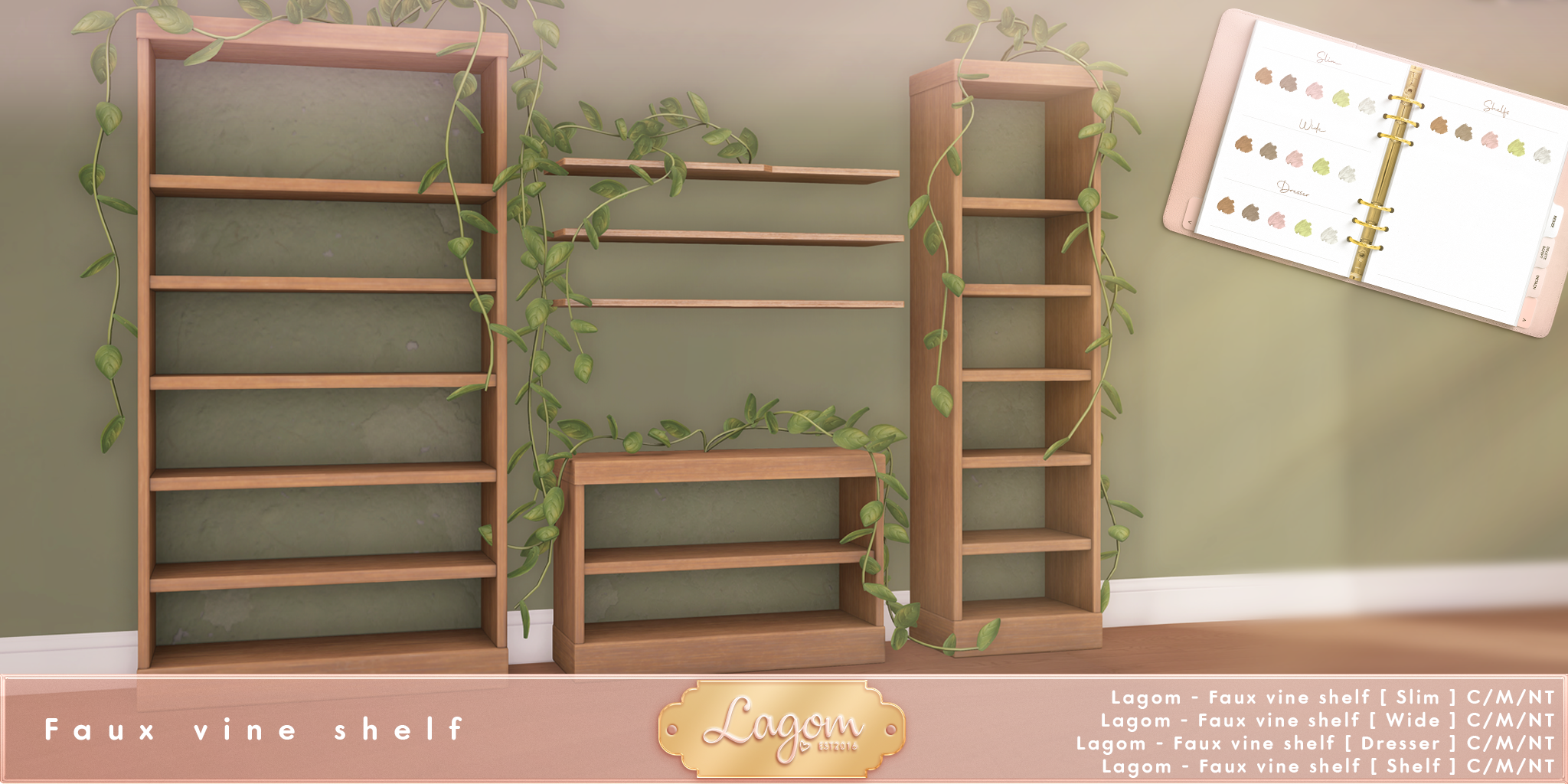 Lagom – Faux Vine Shelves