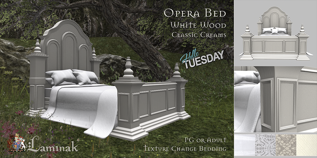 Laminak – Opera Bed (White Classic)