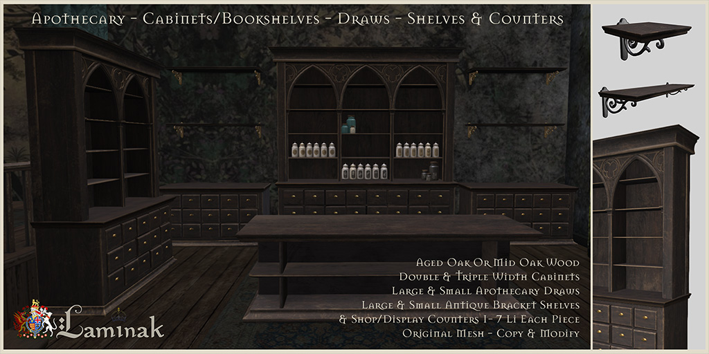 Laminak – Apothecary Furniture Set