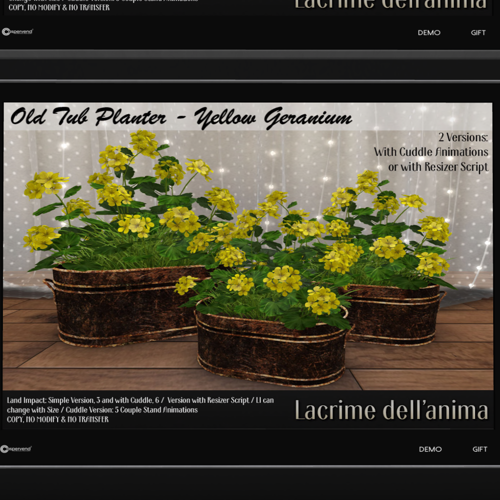 Lacrime dell’anima – Old Tub Planter