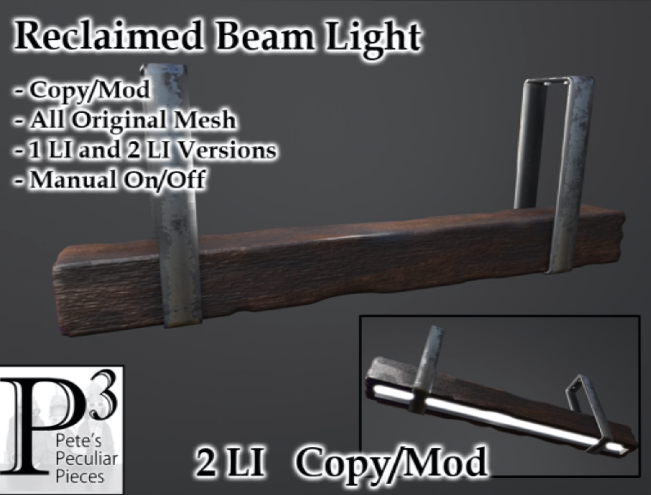 Pete’s Peculiar Pieces – Reclaimed Beam Light