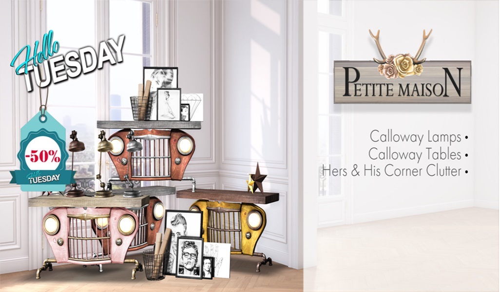 Petite Maison – Calloway Tables and Lamps & His and Hers Corner Clutter
