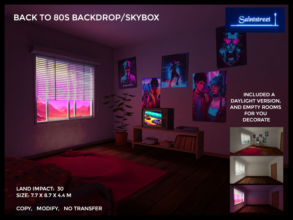 Saintstreet – Back to 80s Backdrop/Skybox