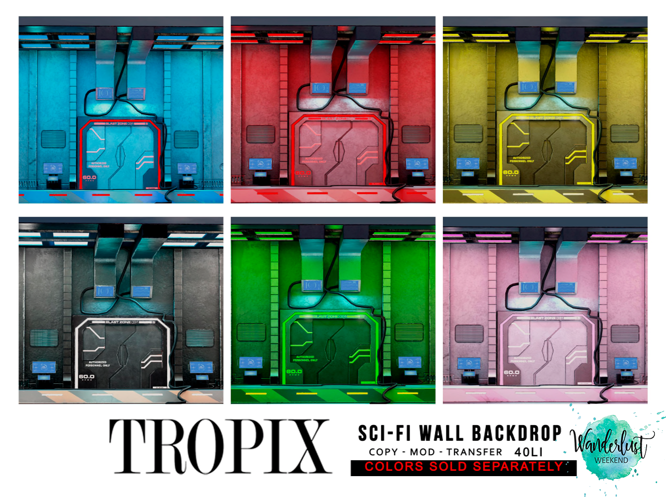 Tropix – Sci-Fi Wall Backdrop