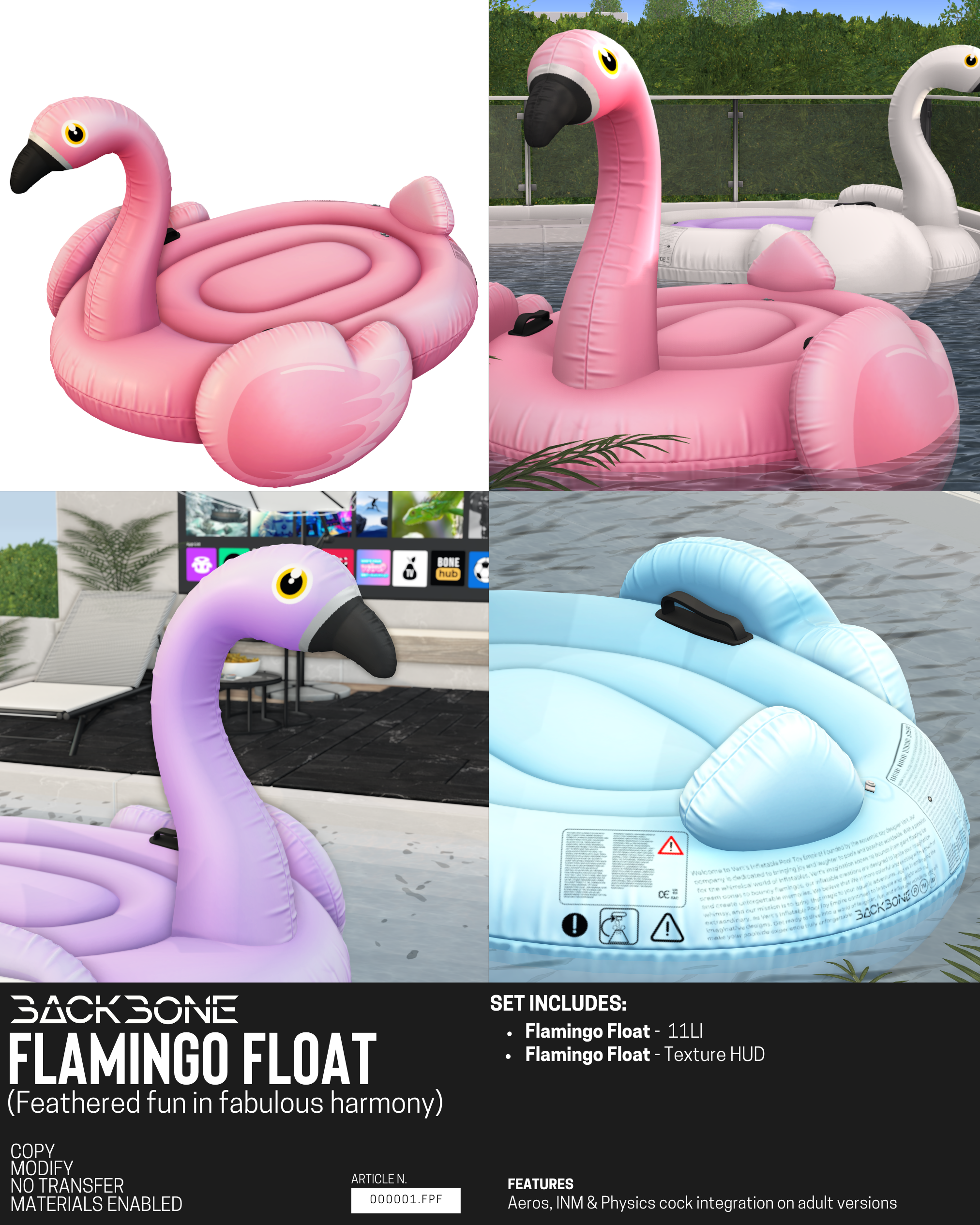 BackBone – Flamingo Float