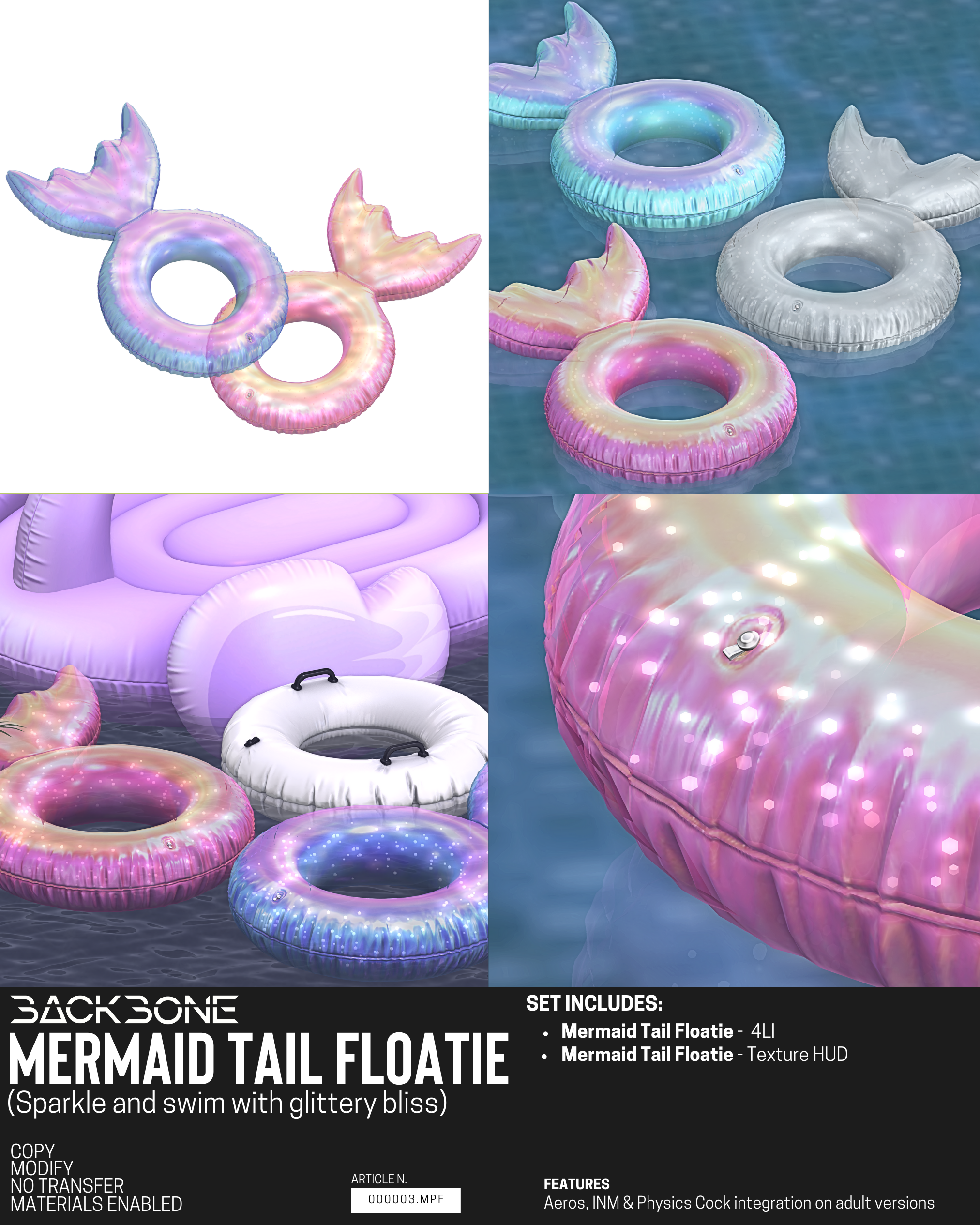 BackBone – Mermaid Tail Floatie