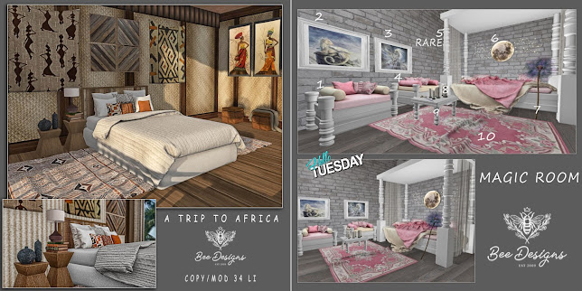 BEE DESIGNS – A Trip To Africa & Magic Room