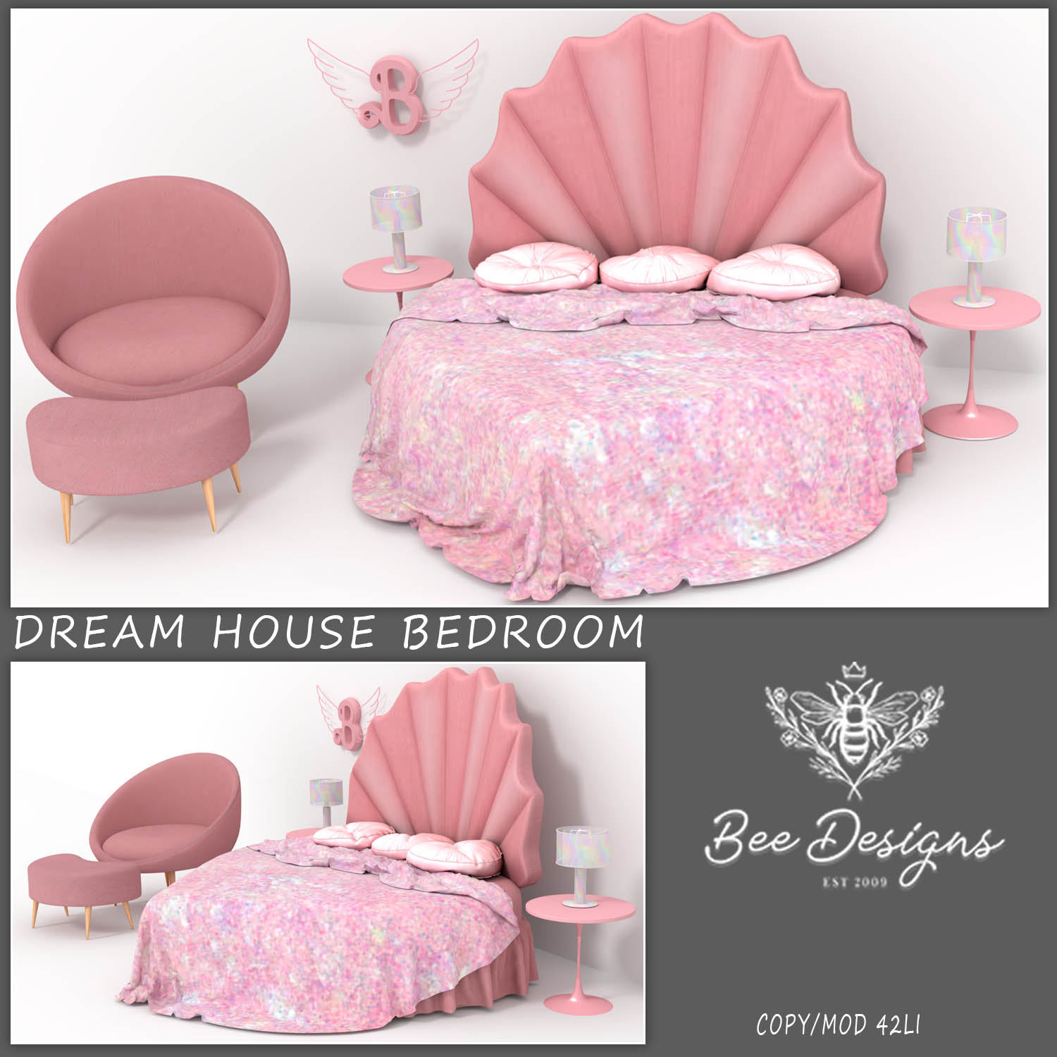 Bee Designs – Dream House Bedroom