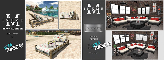 InkMe – Beach Lounger  & Holly Living Room