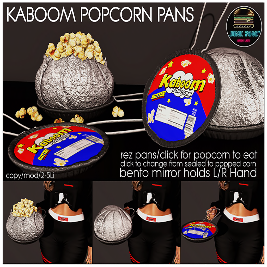 Junk Food – Kaboom Popcorn Pans