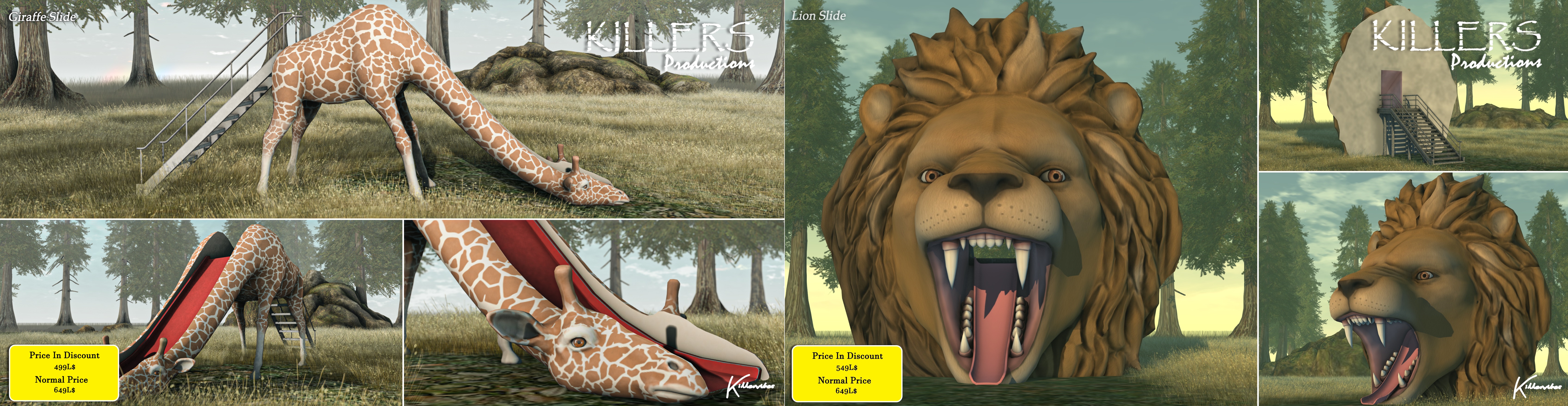 Killers Productions – Giraffe & Lion Slides