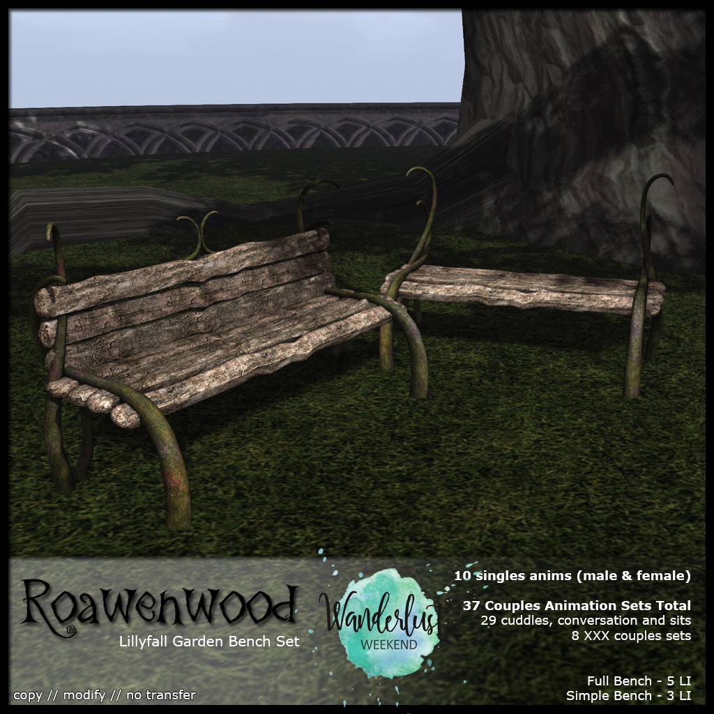 Roawenwood – Lillyfall Garden Bench Set