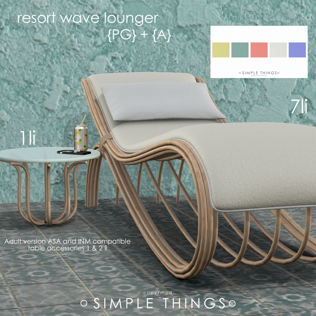 Simple Things – Resort Wave Lounger