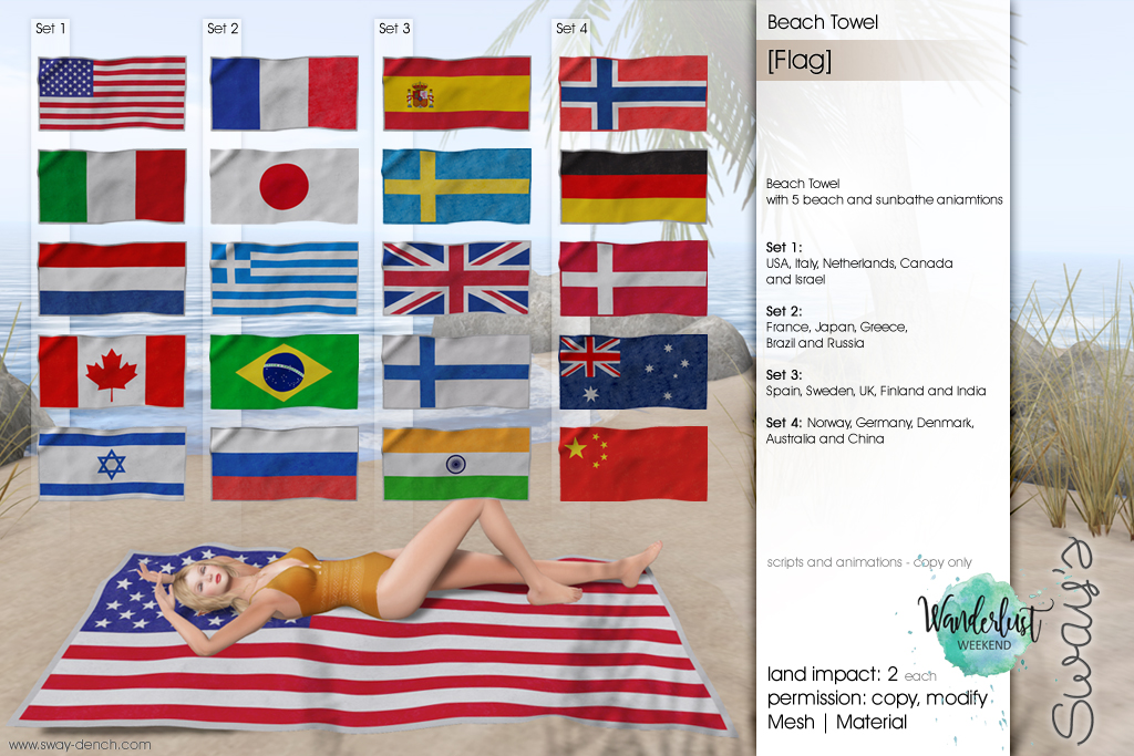 Sway’s – Flag Beach Towel