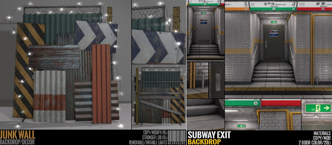 Wearhouse – Junk Wall & Subway Exit Backdrop
