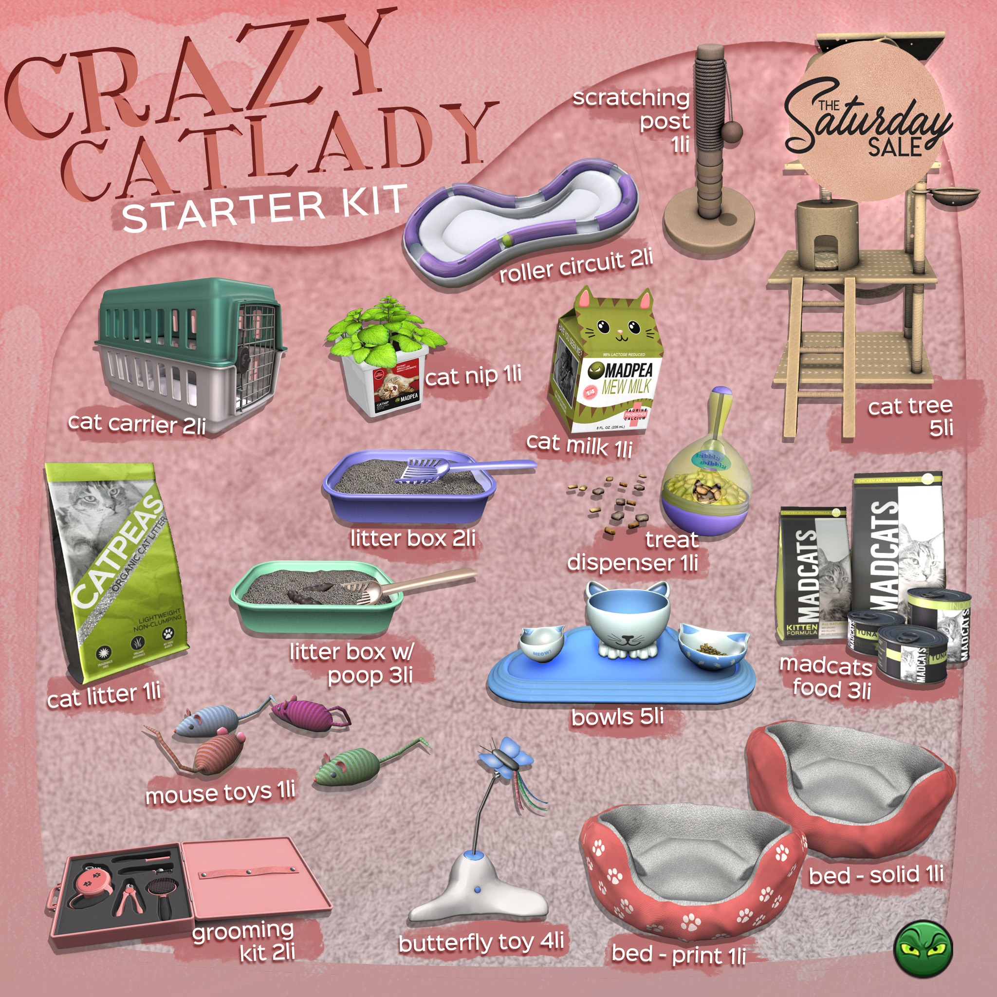 MadPea – Crazy Cat Lady Starter Kit