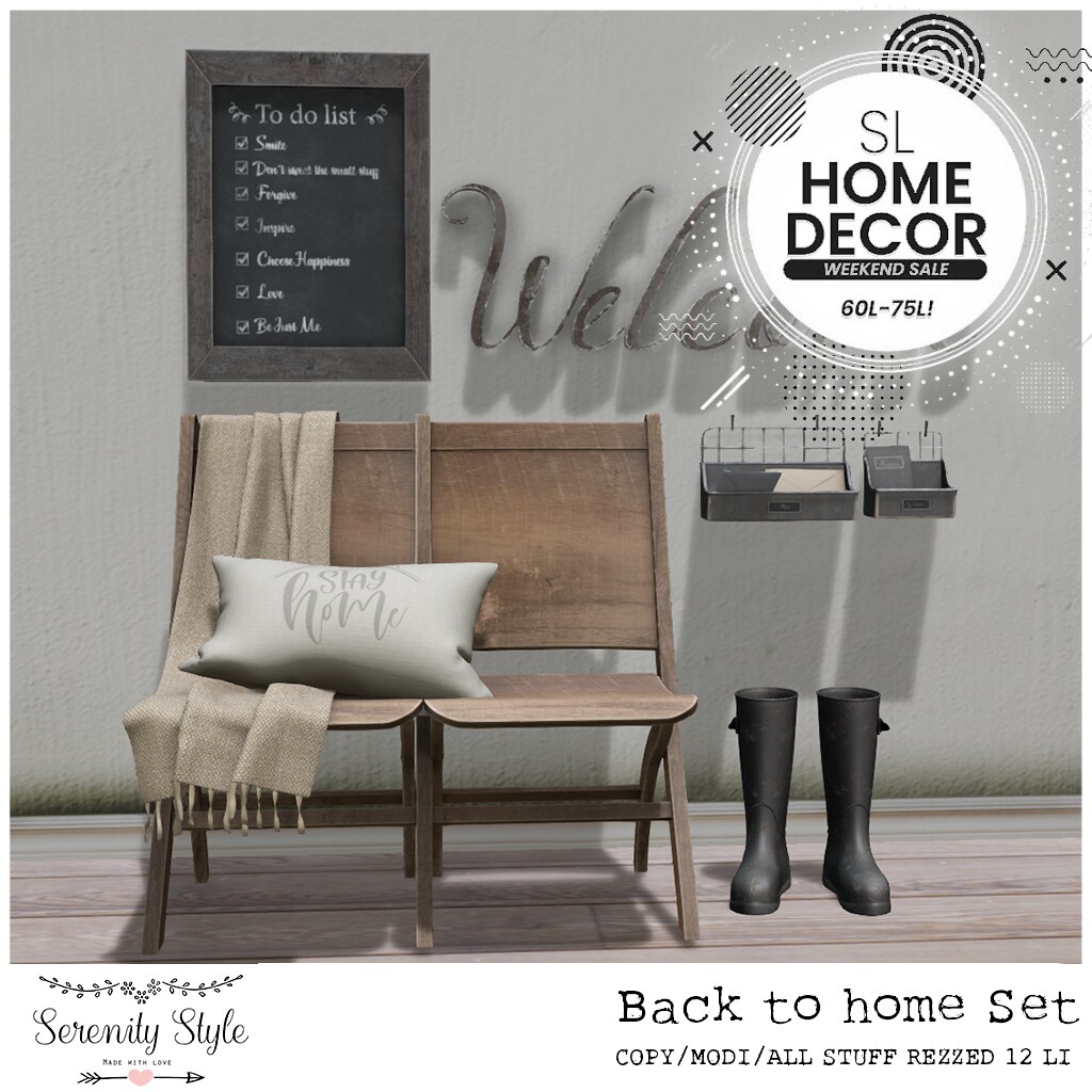 Serenity Style – Back To Home Set