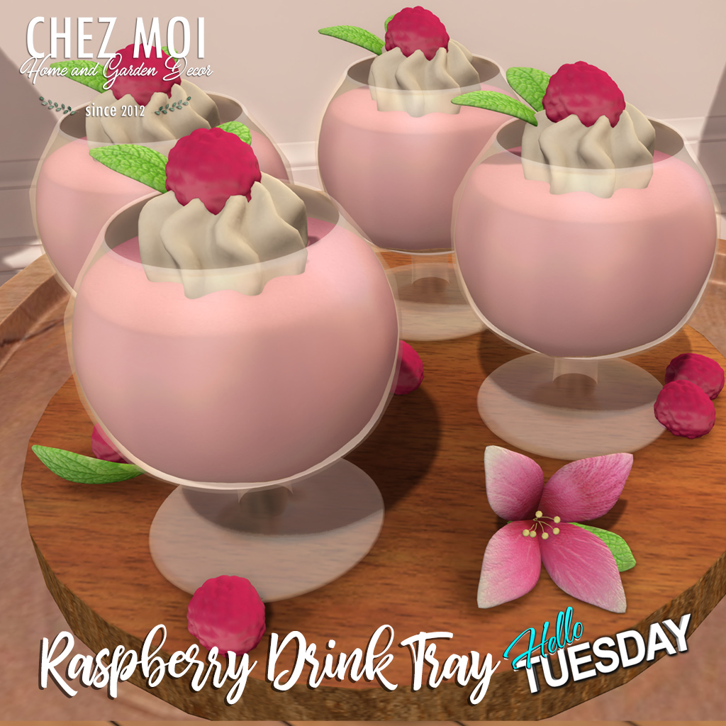 Chez Moi – Raspberry Drink Tray