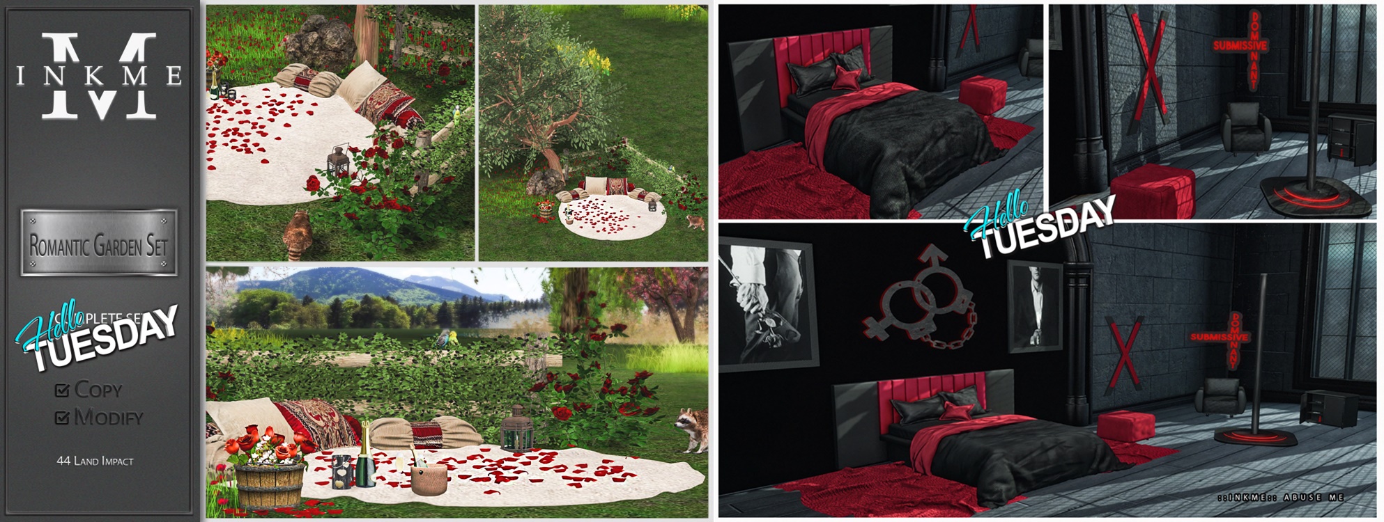 InkMe – Romantic Garden Set & An Adult Set