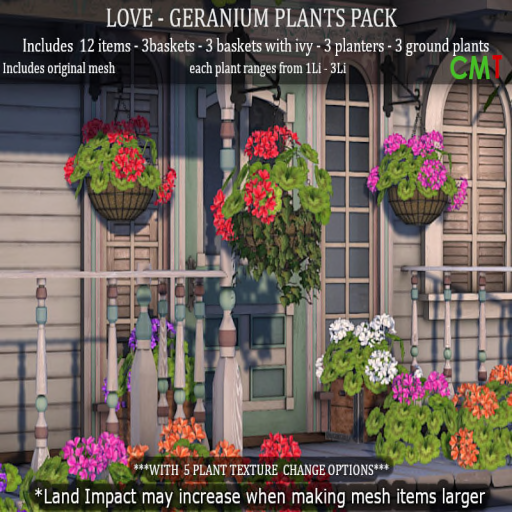 Love Superstore – Geranium Plants Pack
