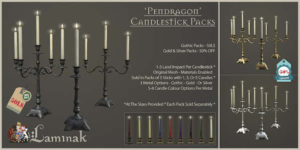 Laminak – Pendragon Candlesticks