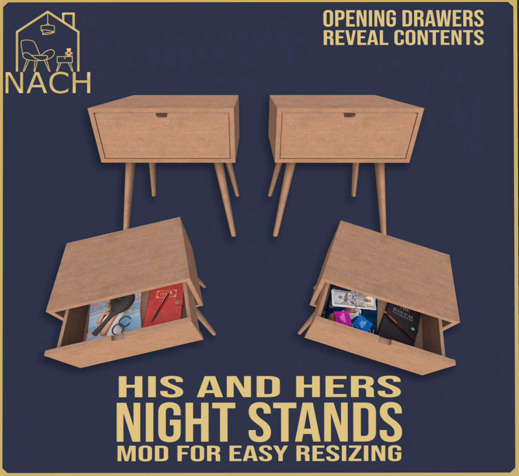 Nach – His and Hers Nightstands