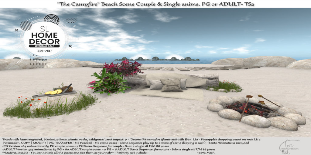 TM Creation – The Campfire Beach Scene TS02