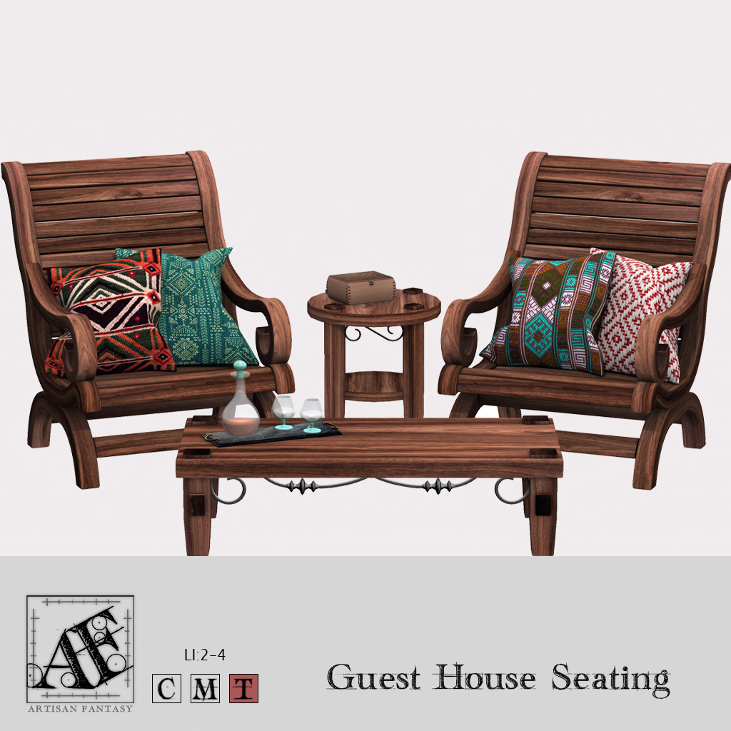 Artisan Fantasy – Guest House Seating