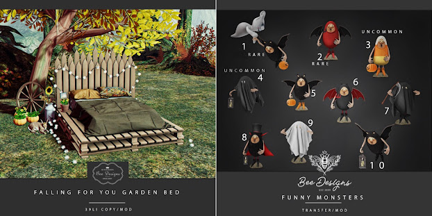 Bee Designs – Falling for You Garden Bed & Funny Monsters