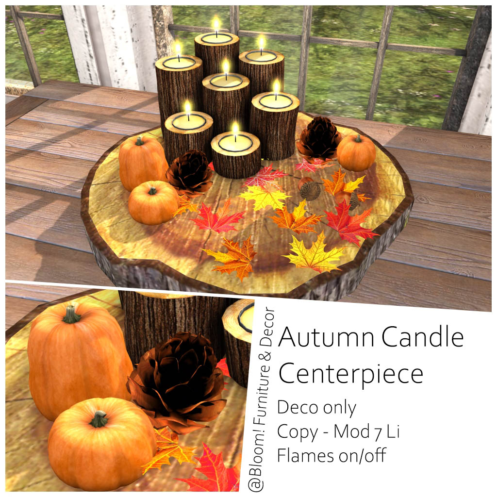 Bloom –Autumn Candle Centerpiece