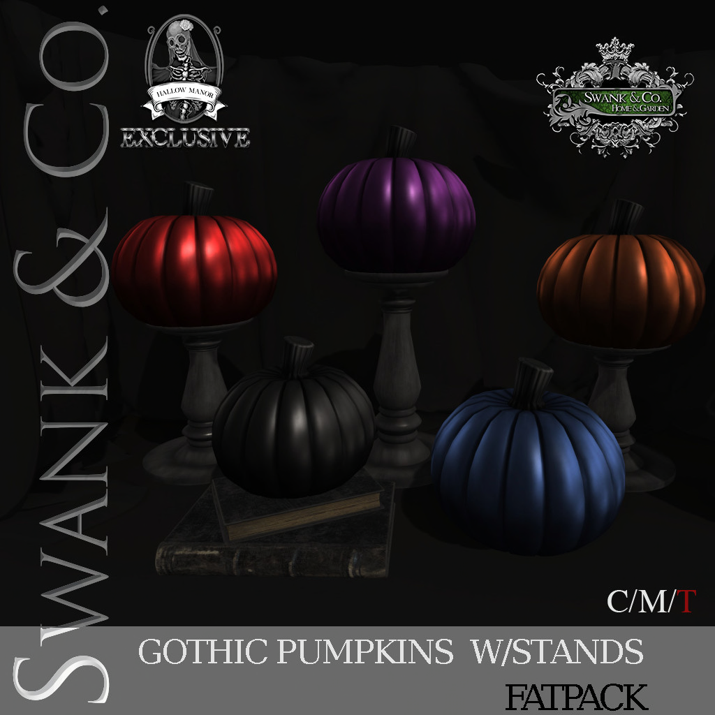 Swank & Co. – Gothic Pumpkins w/Stands