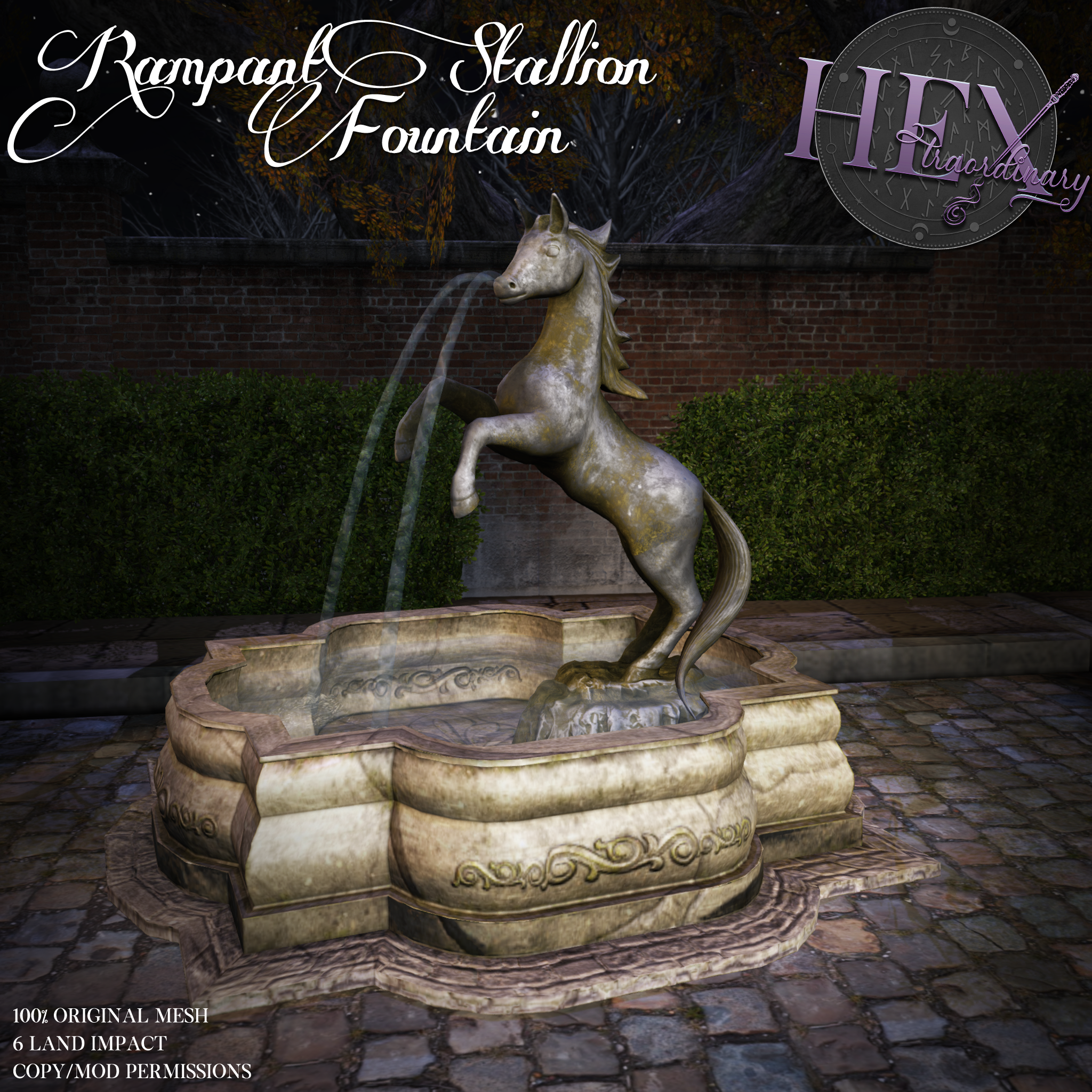 HEXtraordinary – Rampant Stallion Fountain