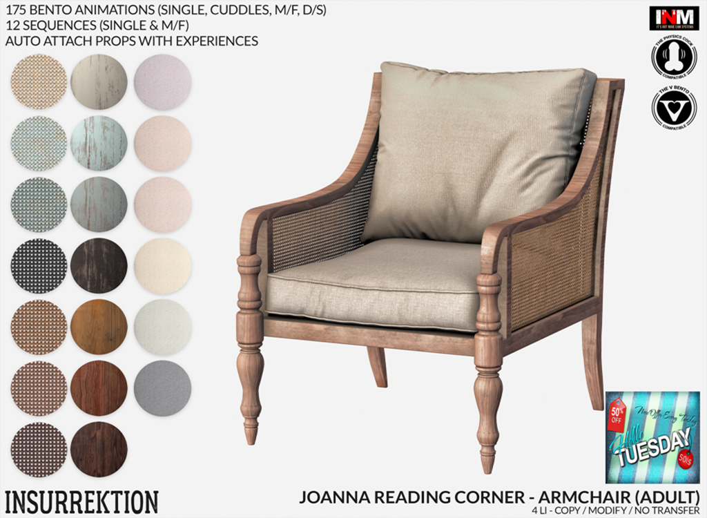 Insurrektion – Joanna Reading Corner Arm Chair