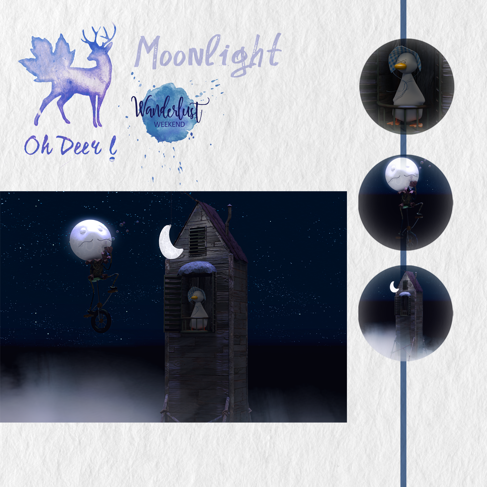 Oh Deer – Mr. Moon House & Moon Cycle