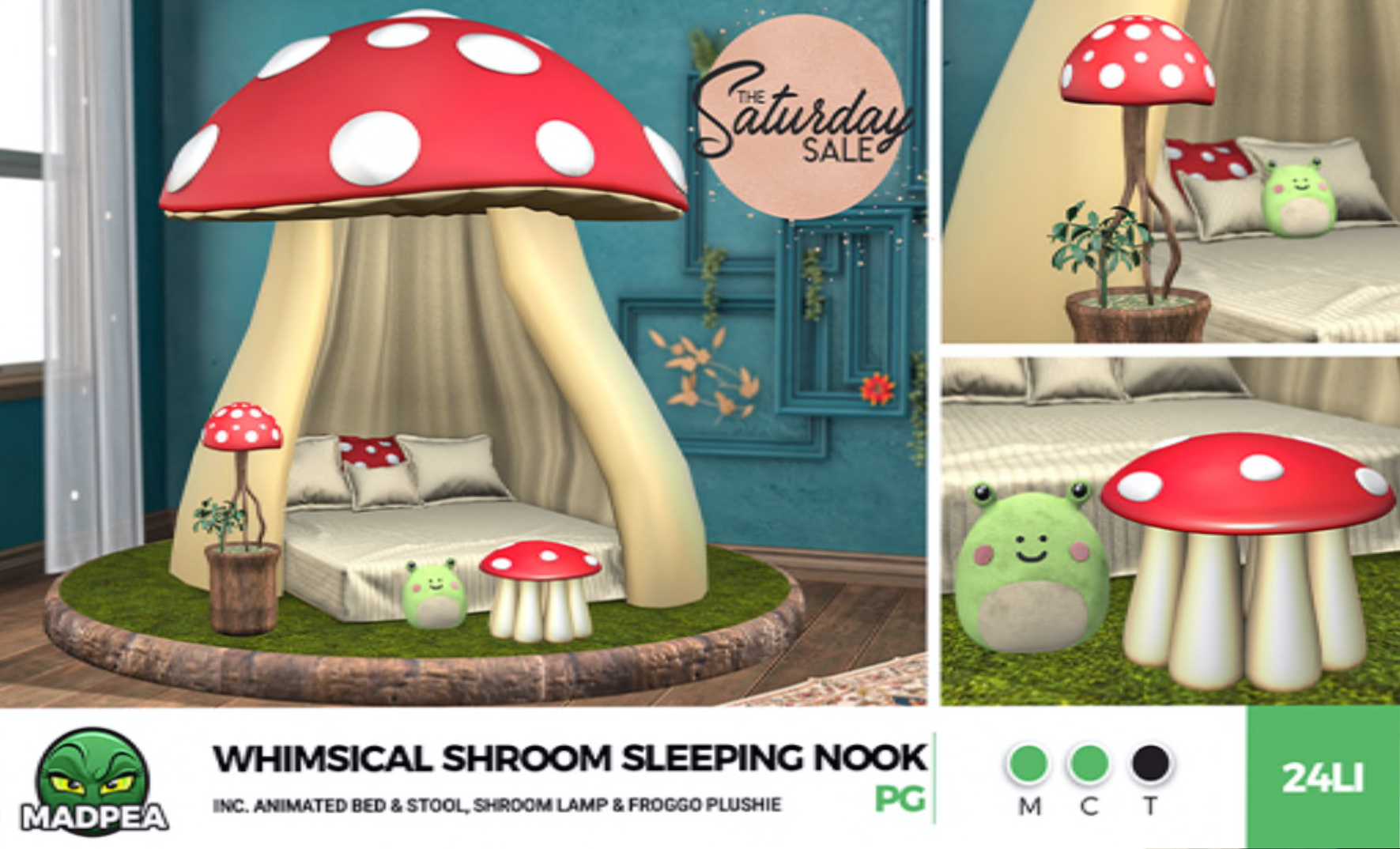 MadPea – Whimsical Shroom Sleeping Nook