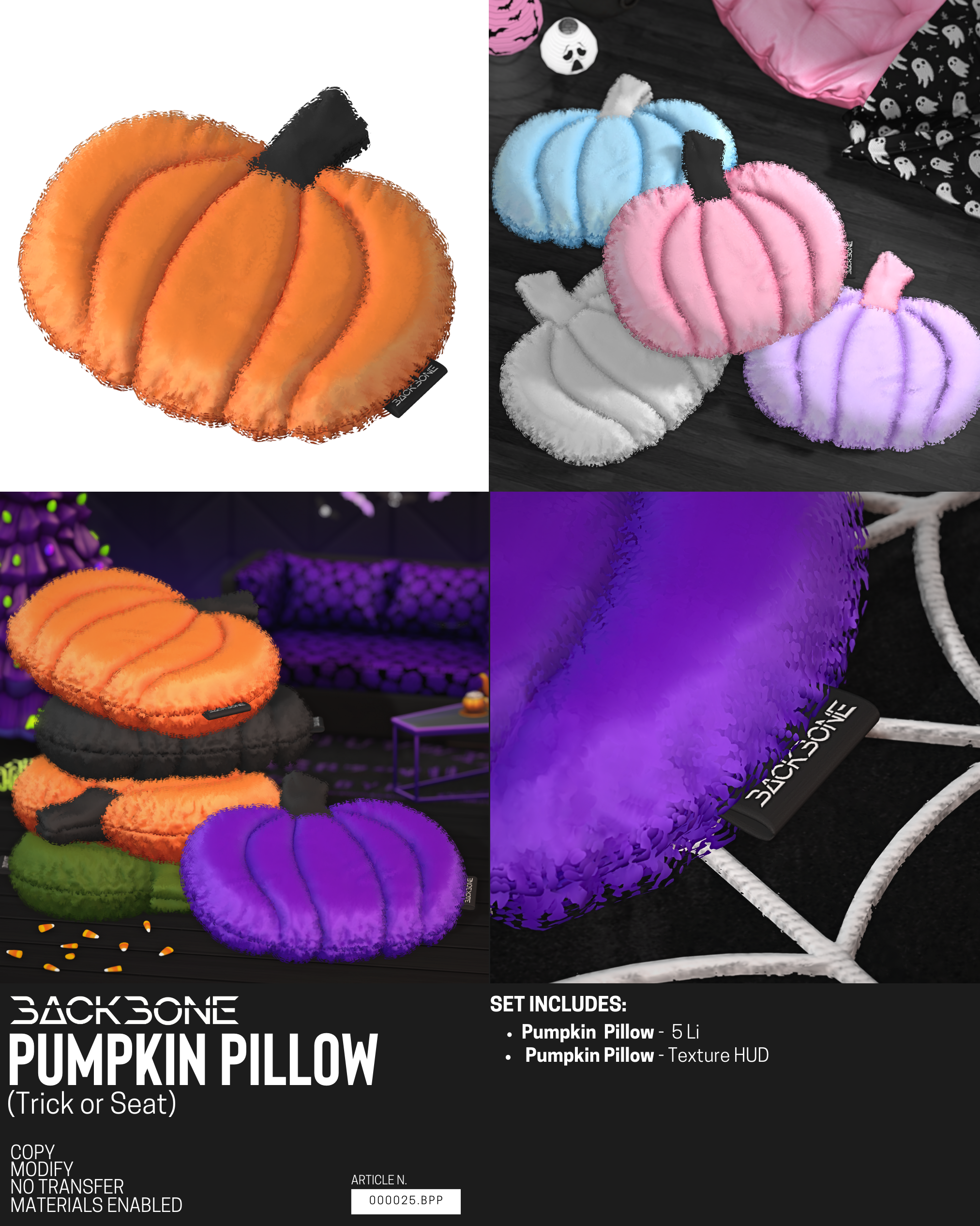 BackBone – Pumpkin Pillow