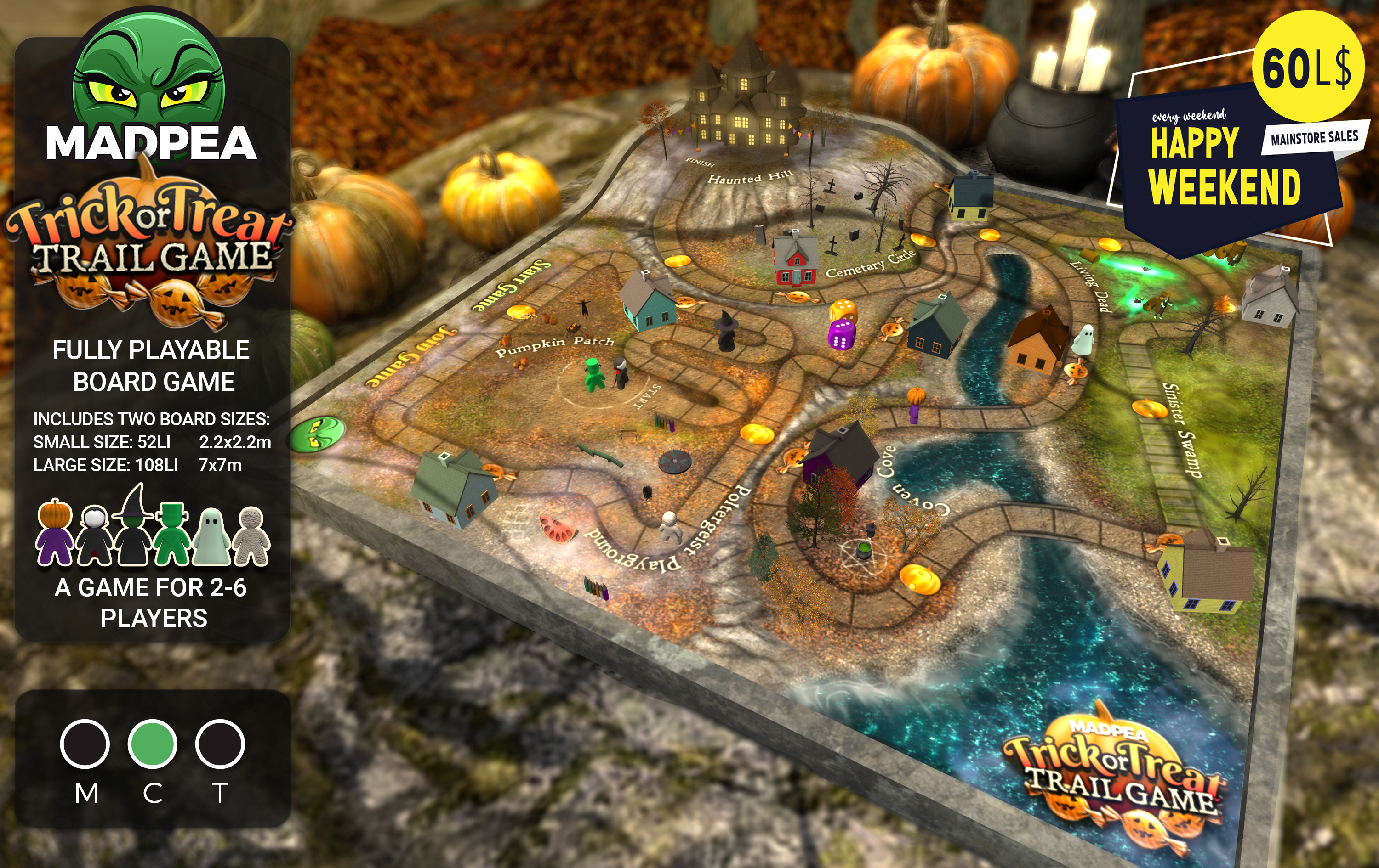 MadPea – Trick or Treat Trail Game