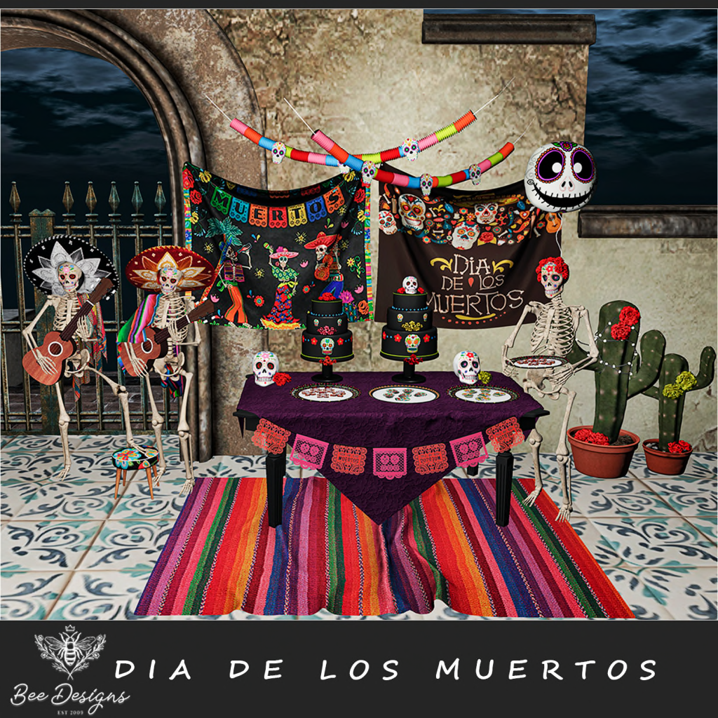 Bee Designs – Dia De Los Muertos & Fall Lights Gazebo