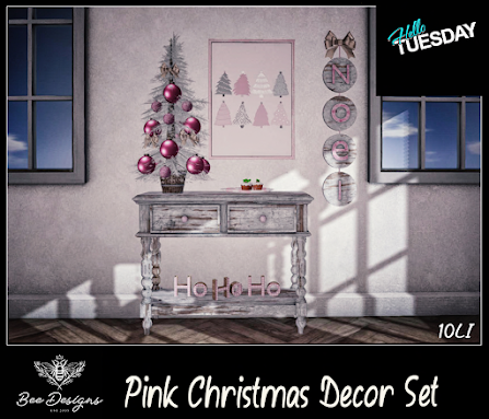 Bee Designs – Pink Christmas Decor