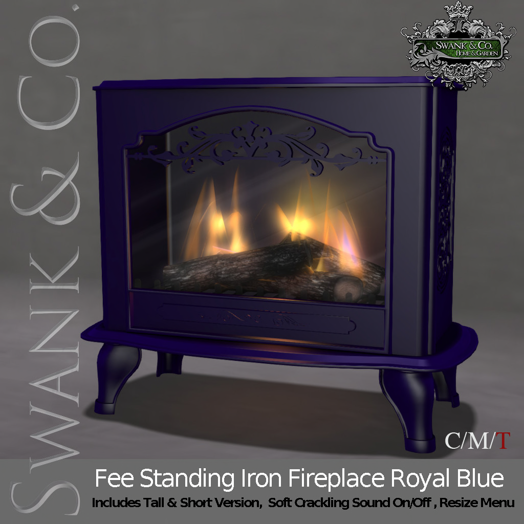 Swank & Co. – Free Standing Iron Fireplace