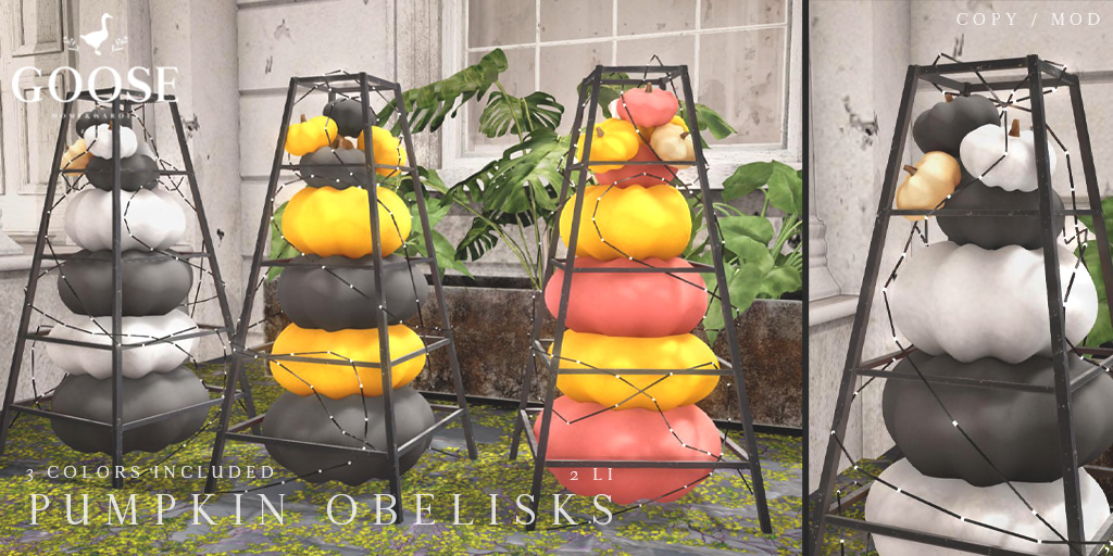 Goose – Pumpkin Obelisks