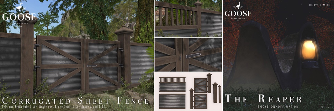 Goose – Corrugated Sheet Fence & The Reaper