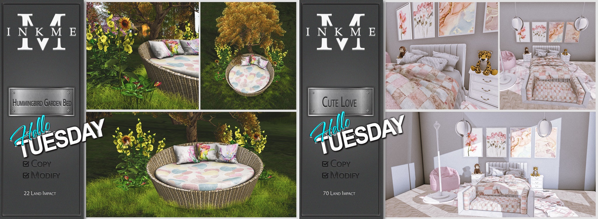 InkMe – Garden Bed & Cute Love