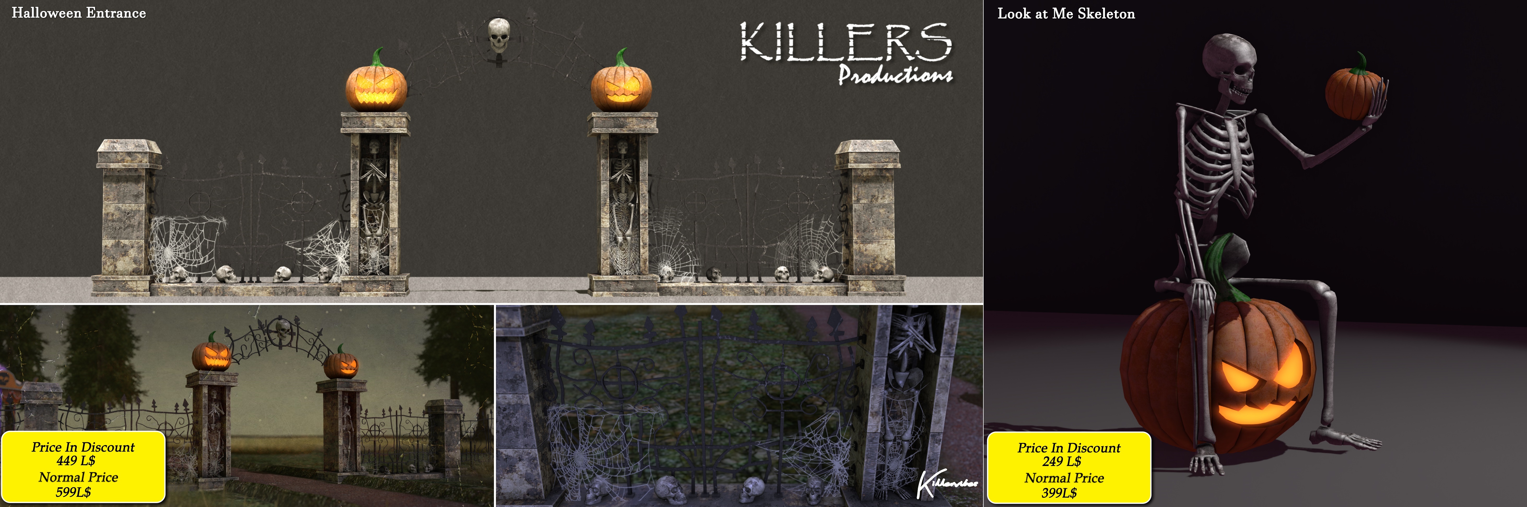 Killers Productions – Halloween Entrance & Look At Me Skeleton