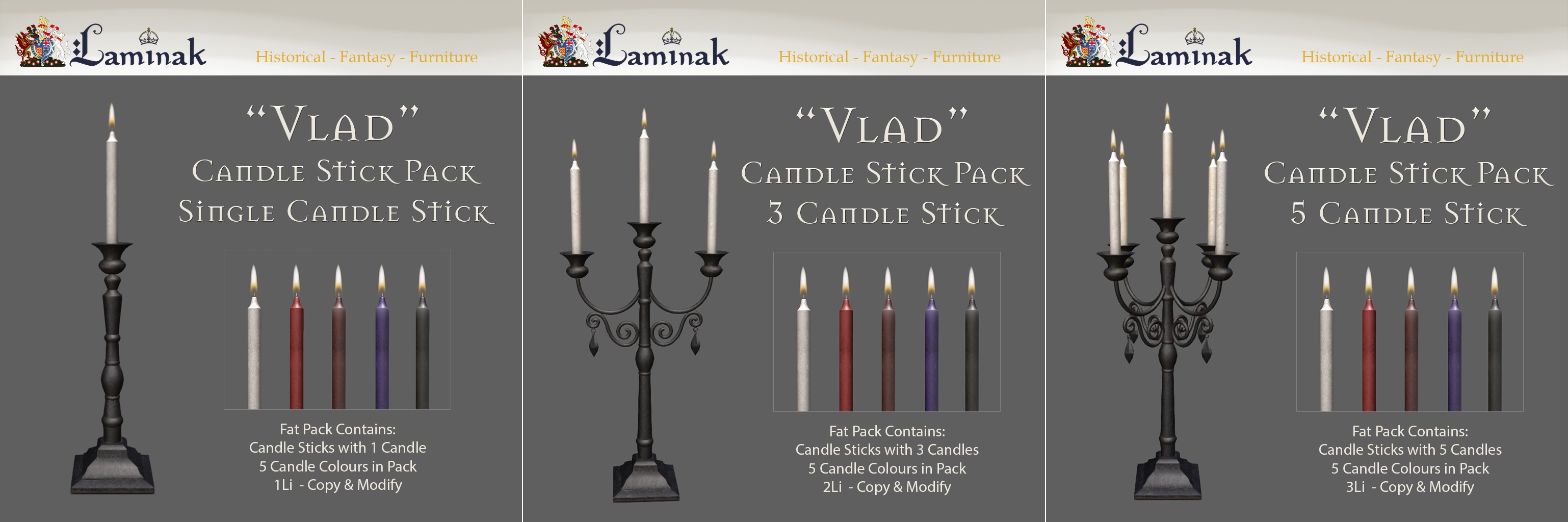 Laminak – Vlad Candle Sticks