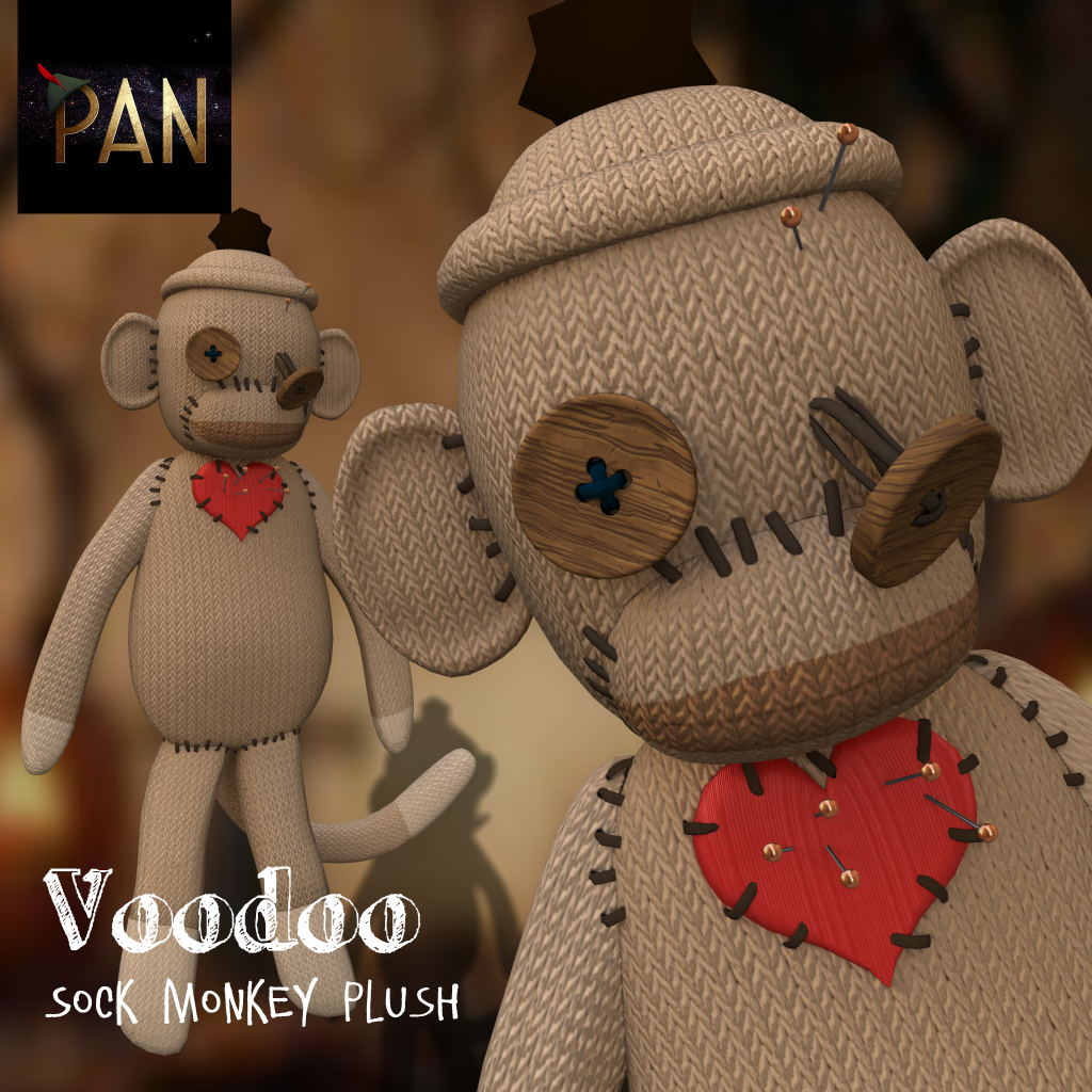 Pan – Voodoo Sock Monkey Plush