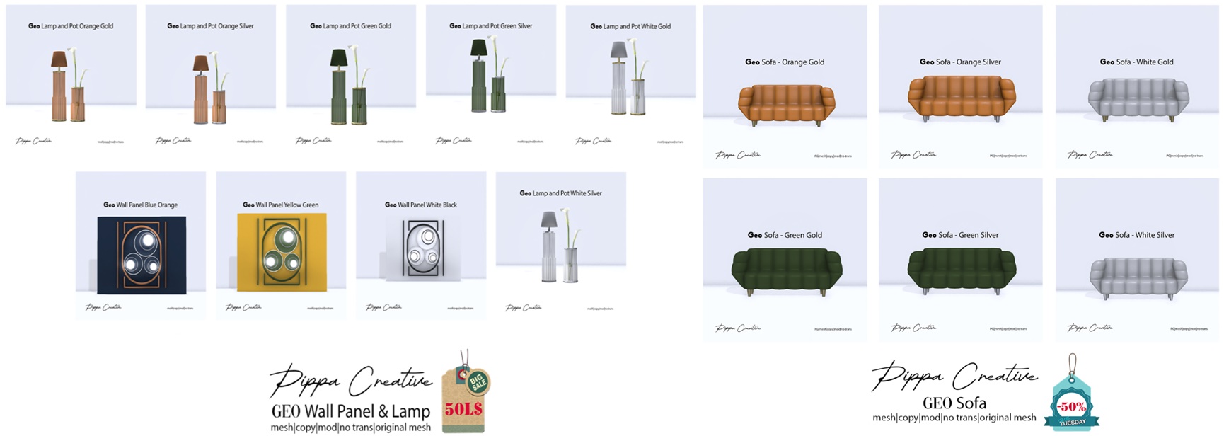Pippa Creative – Geo Wall Panel & Lamp