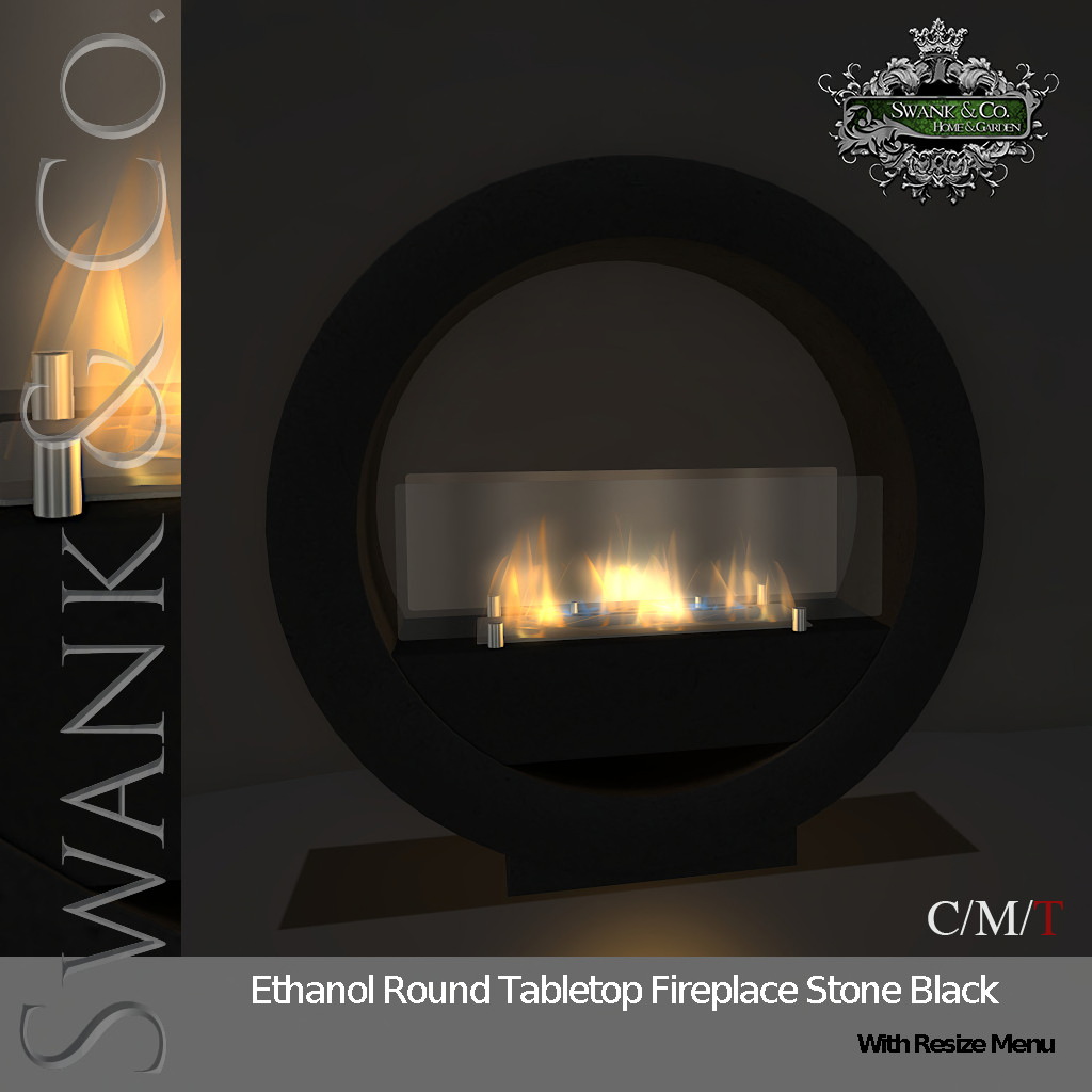 Swank & Co. – Ethanol Round Tabletop Fireplace