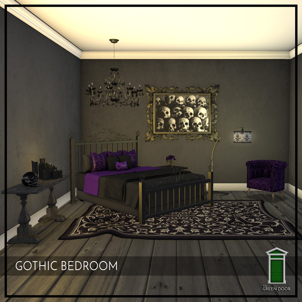 The Green Door – Gothic Bedroom
