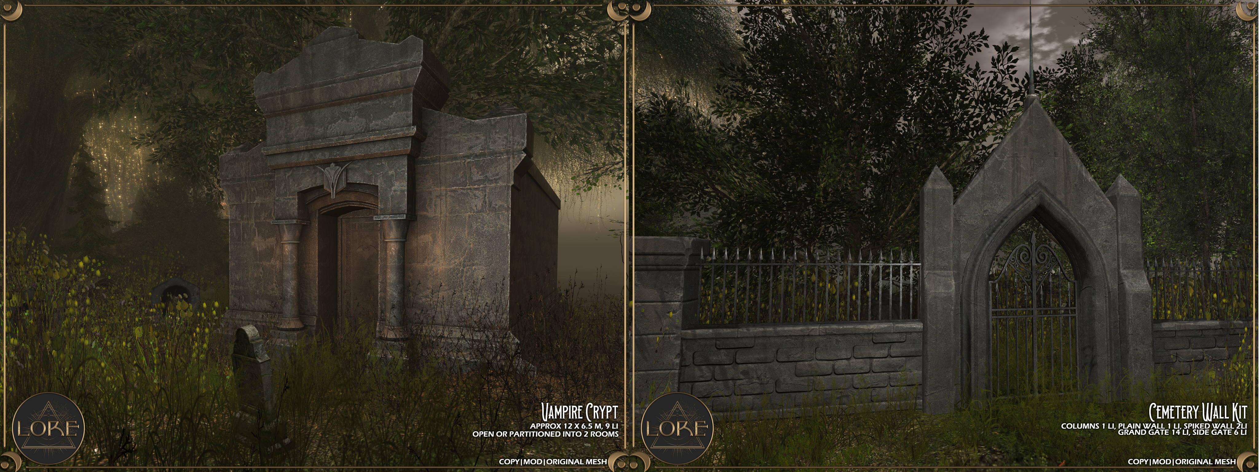 Lore – Vampire Crypt & Cemetery Wall Kit